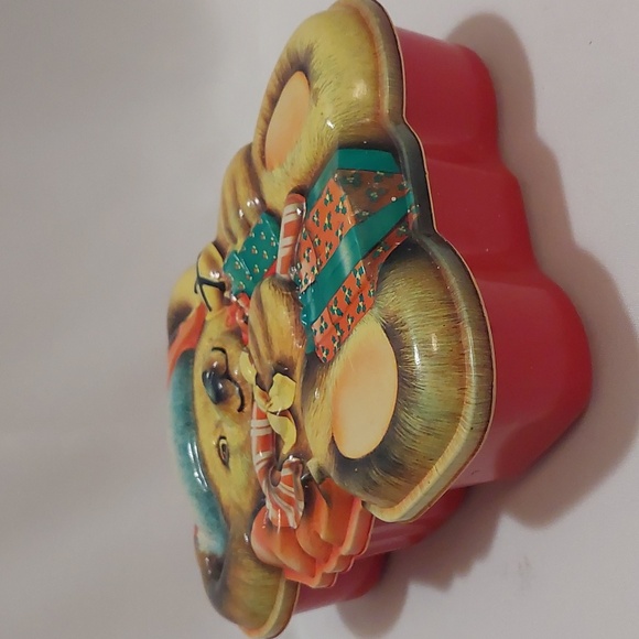 Ullman Cole Vintage Christmas Cookie Treat Container Large Teddy Bear VGC - Picture 2 of 9